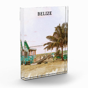 Bloc Photo Belize Caribbean Beach Scenery