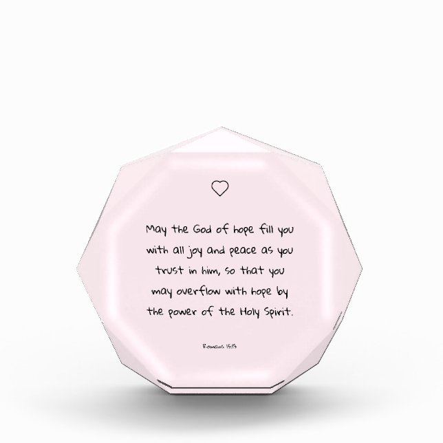 Bloc Photo Belle citation biblique pour les écritures réconfo (Devant)