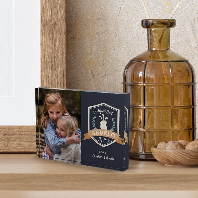 Bloc Photo Best Abuelo By Par | Grand-père du golf (Créateur téléchargé)