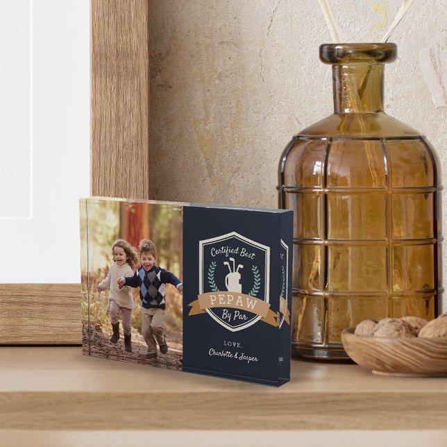 Bloc Photo Best Pepaw By Par | Grand-père du golf (Créateur téléchargé)