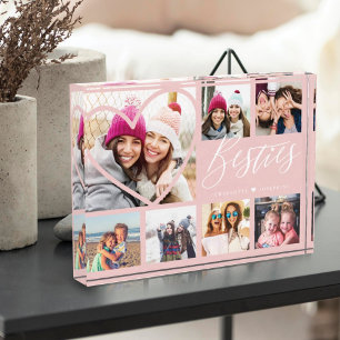 Bloc Photo Besties Script 7 Photo Best Friends Collage Heart