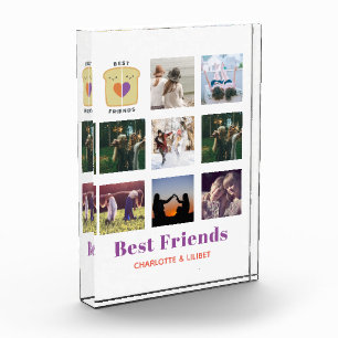 Bloc Photo BFF Photo Collage Cadeau Peanutbeurre Jelly Sandwi