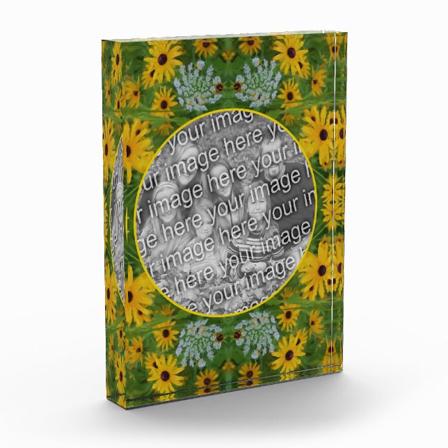 Bloc Photo Black Eyed Susan Daisy Peinture Ajouter votre (Gauche)