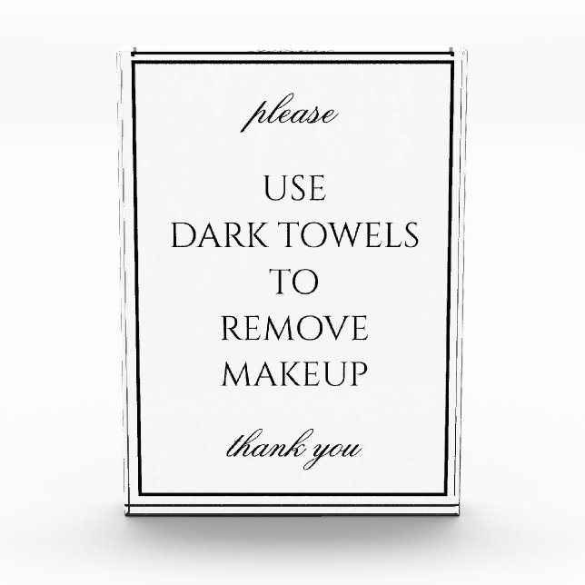 Bloc Photo Bloc de serviettes de toilette classique simple et (Devant)