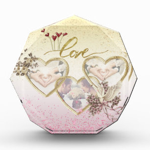 Bloc Photo Bloque de fotos personalizado con corazones