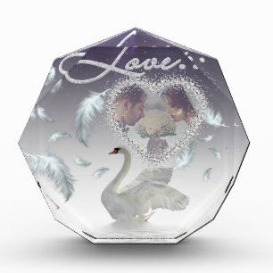 Bloc Photo Bloque de fotos personalizado con plumas y brillo