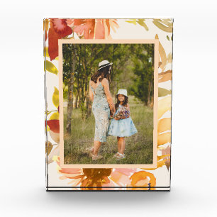 Bloc Photo Boho Automne Floral Aquarelle sur mesure