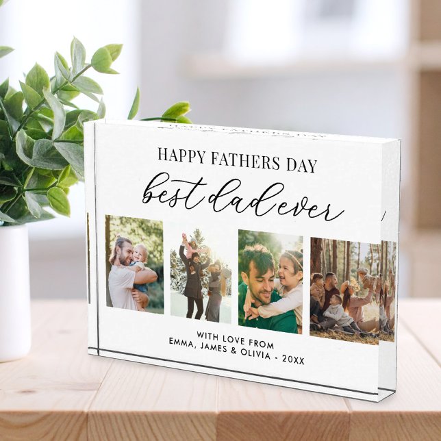 Bloc Photo Bonne Fête des pères meilleur papa jamais (Créateur téléchargé)