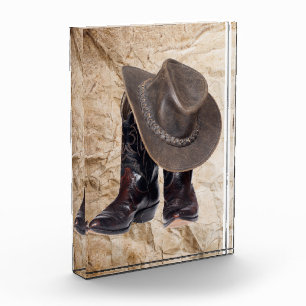 Bloc Photo Bottes et Casquette de cowboy