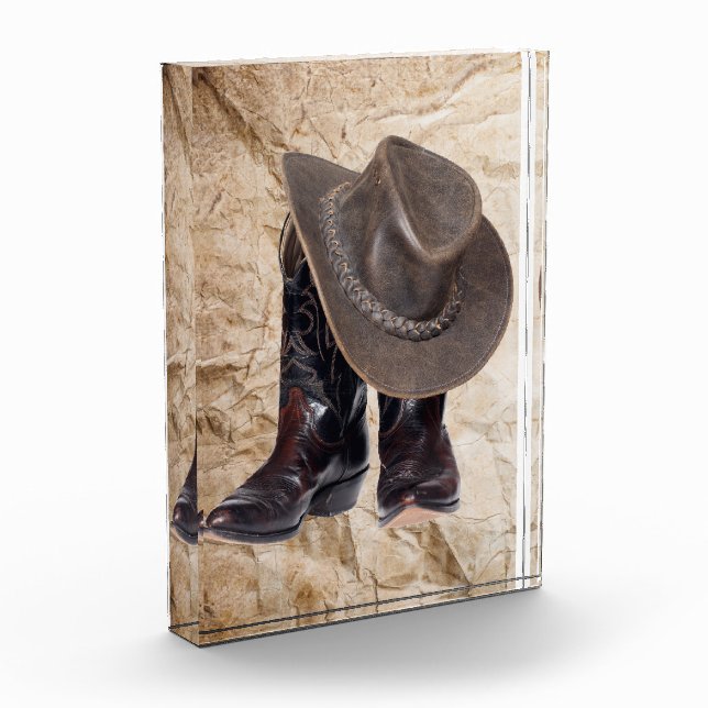 Bloc Photo Bottes et Casquette de cowboy (Gauche)