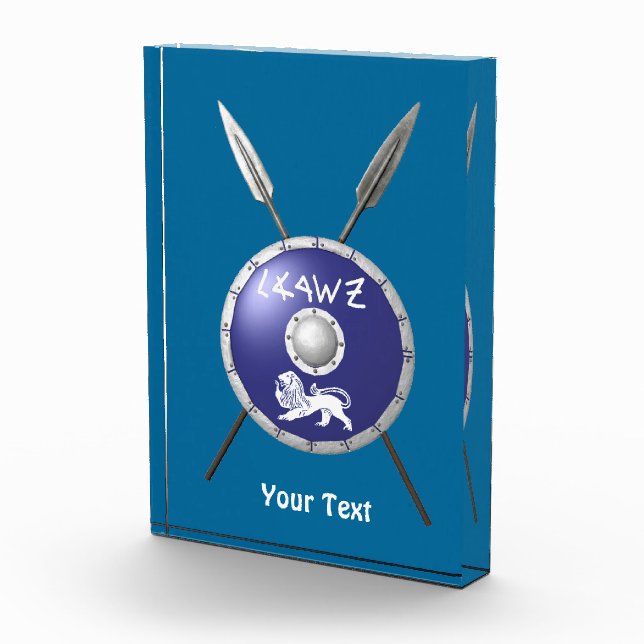 Bloc Photo Bouclier Maccabee Et Paroles (Droite)