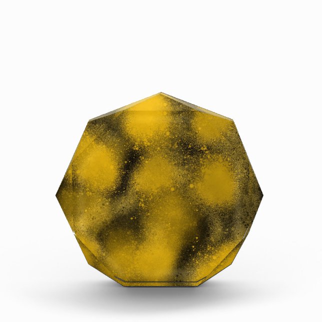 Bloc Photo Boules à peinture noire et jaune (Devant)