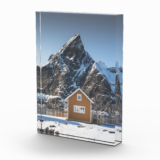 Bloc Photo Cabine jaune Lofoten (Droite)