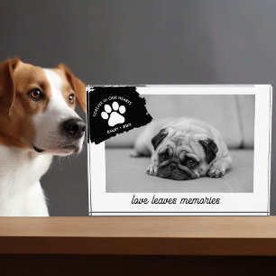 Bloc Photo Cadeau commémoratif de chien personnalisé garde d'