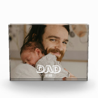 Bloc Photo Cadeau Papa Est Souvenir Nouveau Père