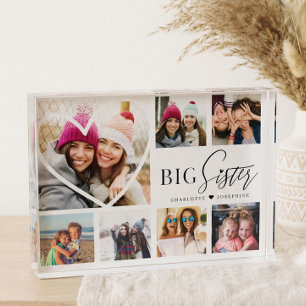 Bloc Photo Cadeau Pour Big Sister 7 Photo Collage Coeur BFF