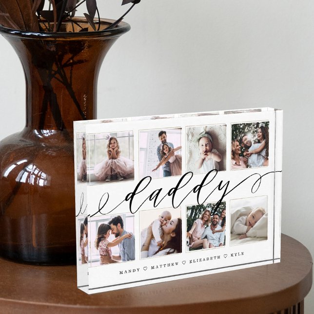 Bloc Photo Cadeau pour papa | Collage photo de Fête des pères (Créateur téléchargé)