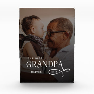 Bloc Photo Cadeaux Personnalisés Photo du Meilleur Grand-Père