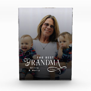 Bloc Photo Cadeaux Personnalisés Photo Meilleure Grand-Mère M