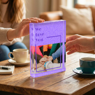Bloc Photo Cadeaux Personnalisés pour Amis qui Partent Violet