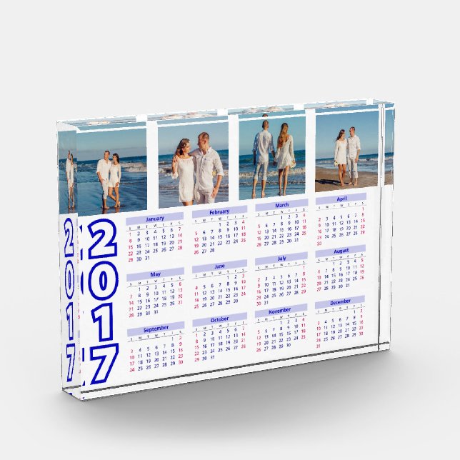 Bloc Photo Calendrier 2017 fait sur commande de photo de (Gauche)