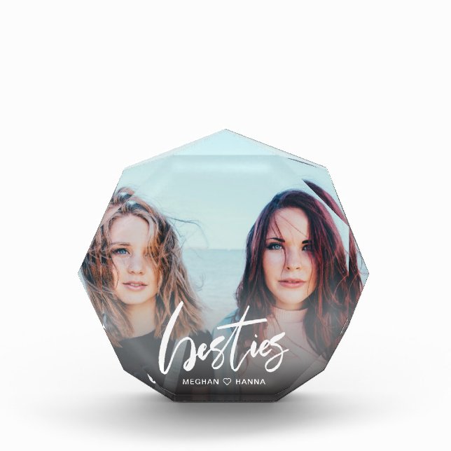 Bloc Photo Calligraphie moderne Besties superposition (Devant)