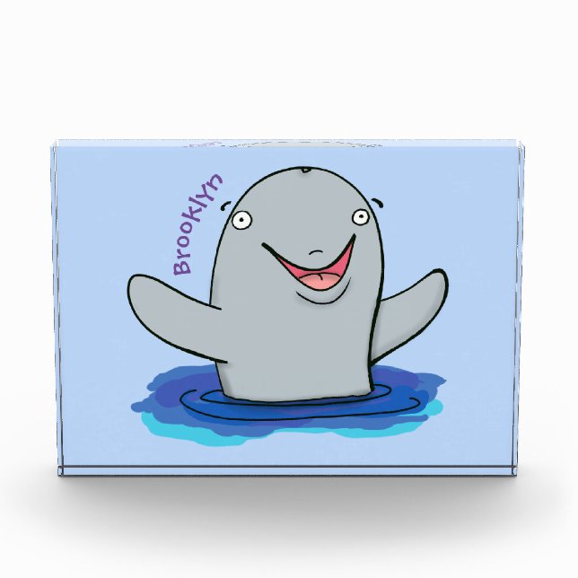 Bloc Photo Caricature adorable de marsouin (Devant)