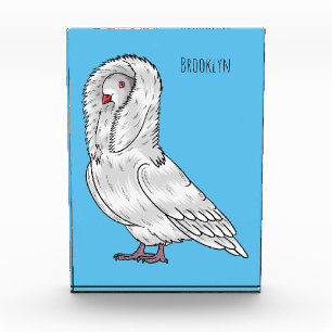 Bloc Photo Caricature d'oiseau pigeon Jacobin