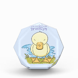 Bloc Photo Caricature jaune mignon pour canard bébé