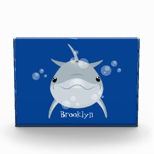 Bloc Photo Caricature joli dauphin kawaii kawaii