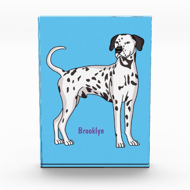 Bloc Photo Caricature pour chien dalmate (Devant)
