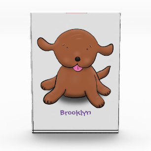 Bloc Photo Caricature pour chien de chiot joyeux