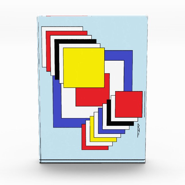 Bloc Photo Carrés Abstraits (Devant)