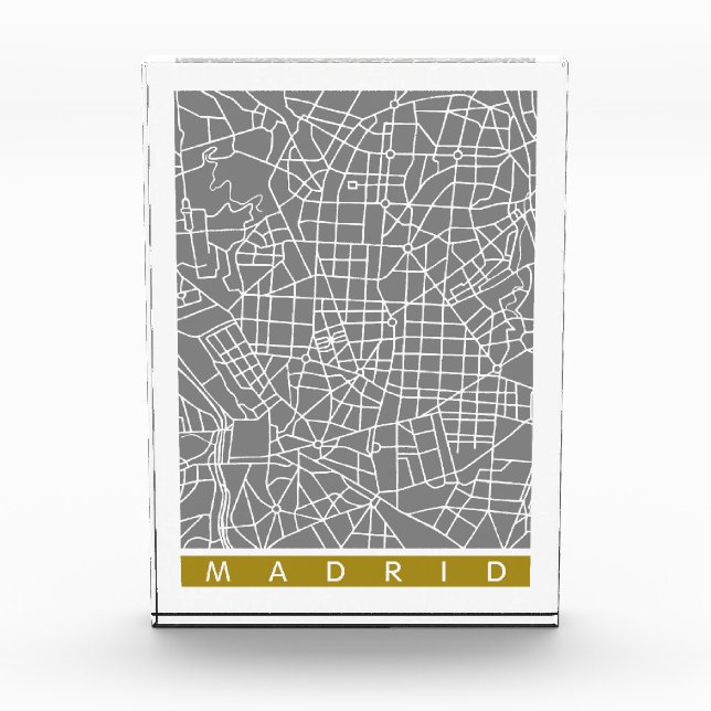 Bloc Photo Carte de Madrid (Devant)