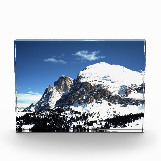 Bloc Photo Carte de vacances Plattkofel et Langkofel Italie P (Devant)