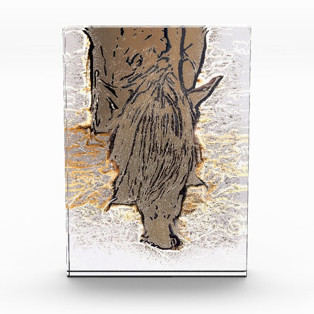 BLOC PHOTO CHEVAL BROWN (Devant)