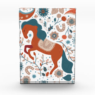 Bloc Photo Cheval scandinave mignon
