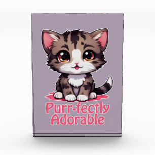 Bloc Photo Chibi Kawaii Kitten Purr parfaitement adorable en
