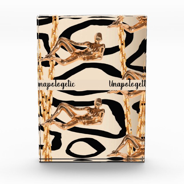 Bloc Photo Chic Wild Unapologetic Luxurious Anniversaire Gift (Devant)