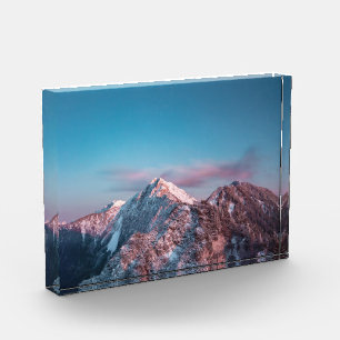 Bloc Photo Ciel magique au-dessus de la montagne Storžič, Slo