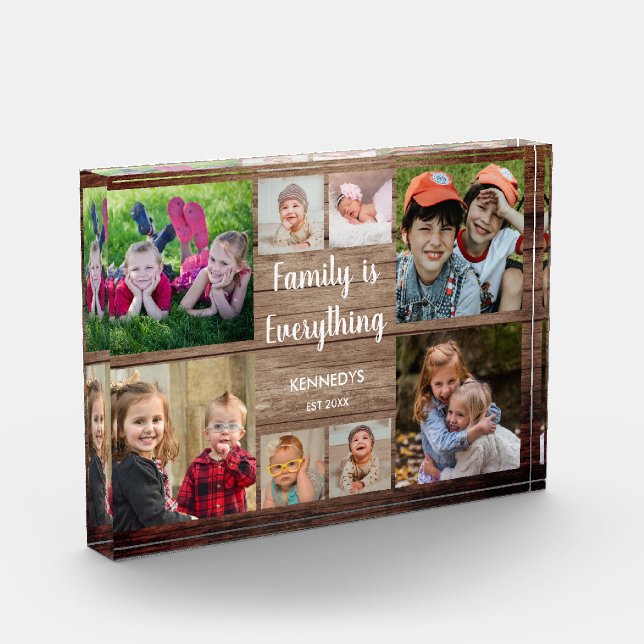 Bloc Photo Citation de la famille de collections de photos Ru (Gauche)