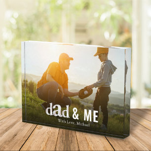 Bloc Photo Citation Familiale Simple Papa Baseball
