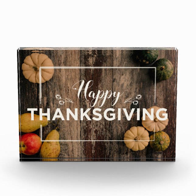 Bloc Photo citrouille bon thanksgiving (Devant)