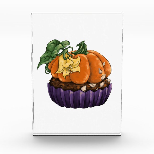 Bloc Photo Citrouille Cupcake (Devant)