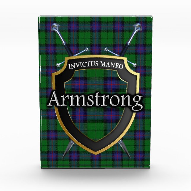 Bloc Photo Clan écossais Armstrong Tartan (Devant)