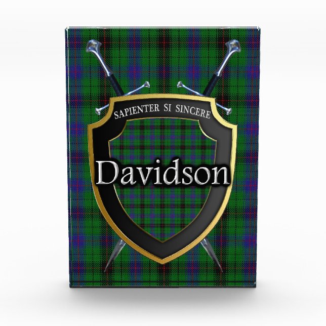 Bloc Photo Clan écossais Davidson Tartan (Devant)