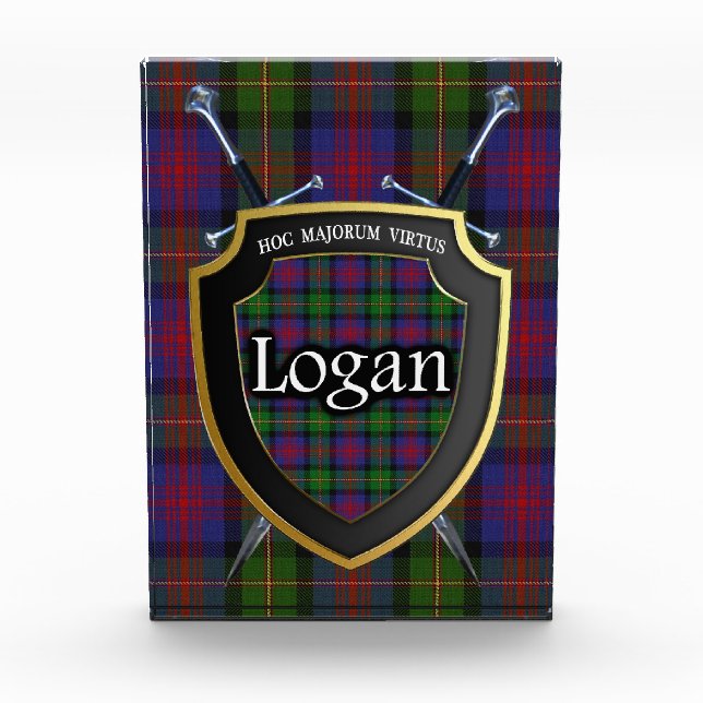 Bloc Photo Clan écossais Logan Tartan (Devant)