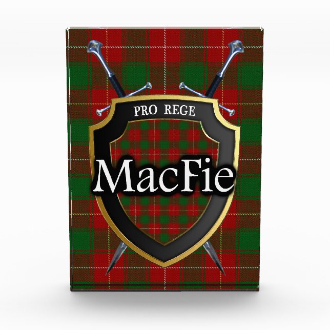 Bloc Photo Clan écossais MacFie Tartan (Devant)