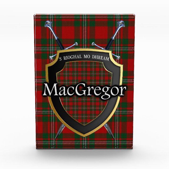 Bloc Photo Clan écossais MacGregor Tartan (Devant)