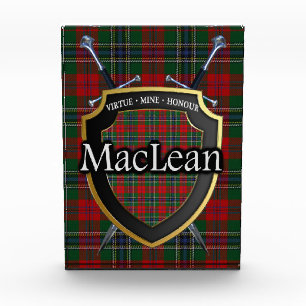 Bloc Photo Clan écossais MacLean Tartan